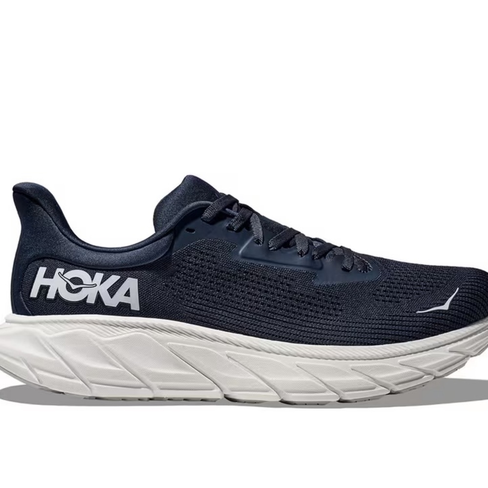 Men’s Hoka Arahi 7 Navy/White Running Shoes Size 12D Worn 3 Times